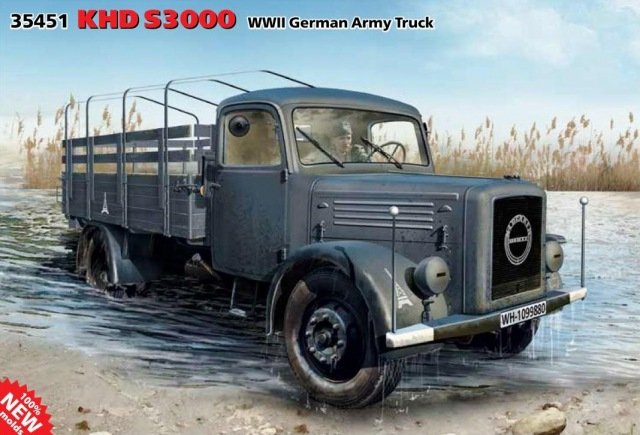 Camion de l&amp;#39;armée allemande ICM 35451 KHD S3000 de la Seconde Guerre mondiale
