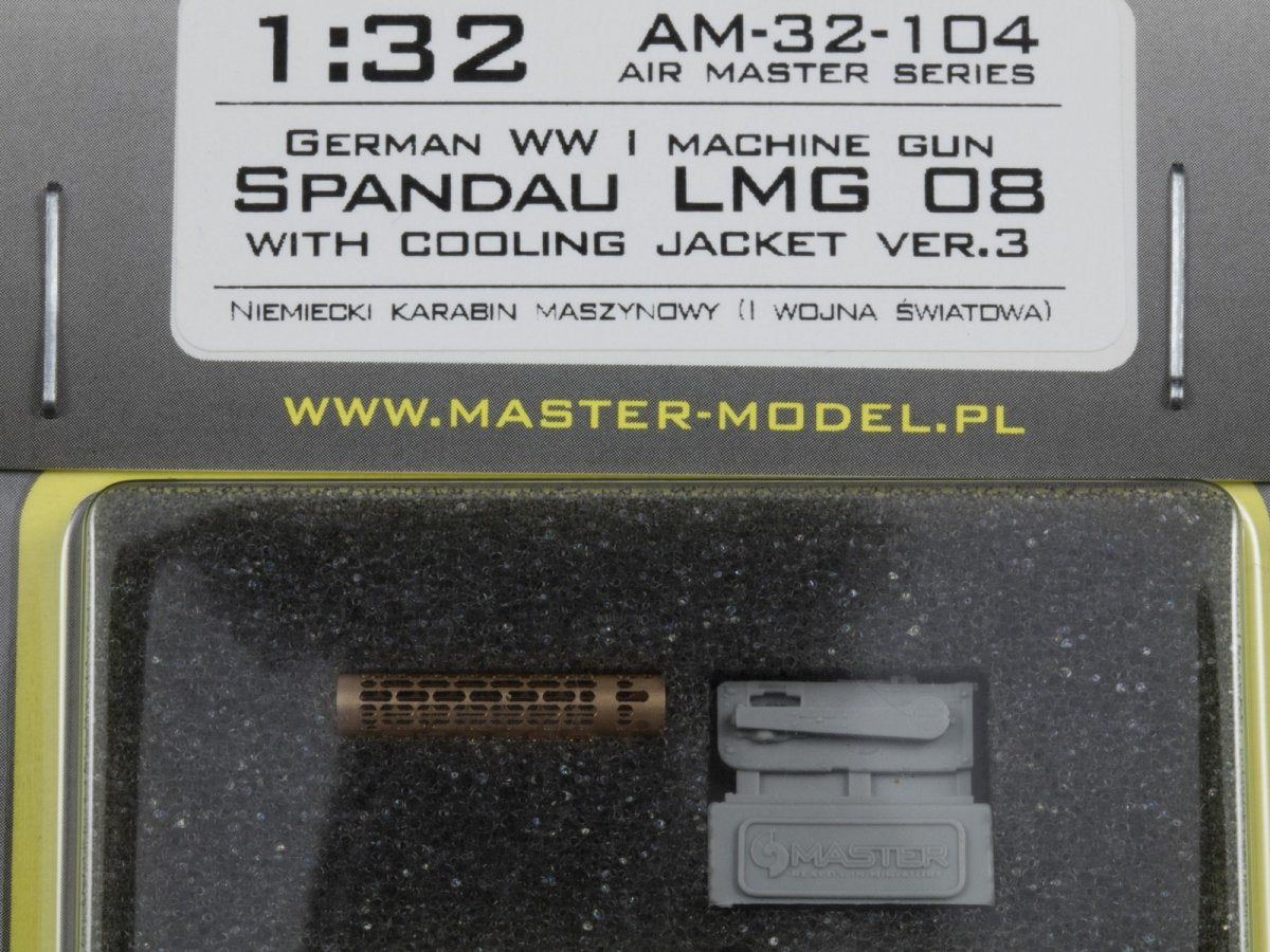 Maquette Master AM-32-104 Mitrailleuse allemande Spandau LMG 08 de la Première Guerre mondiale avec chemise de refroidissement ver.3 (1/32) – immagine 6