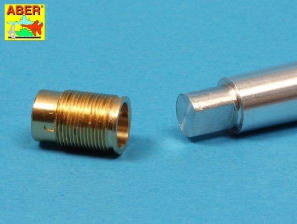 Aber 16L-08 Frein de bouche ancien pour le canon des premiers chars Tiger I et Tiger II (tourelle Porsche) / Frein de bouche ancien pour le canon de 8,8 cm des Tiger I et Tiger II (tourelle Porsche) allemands, échelle 1/16 – image 21