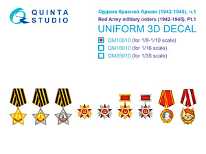 Quinta Studio QM10010 Ordres militaires de l&amp;#39;Armée rouge (1942-1945) partie 1 1/10