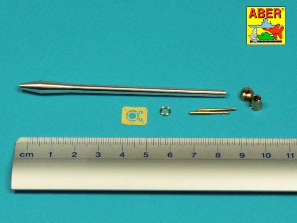 Canon Aber 35L-332 de 76,2 mm (3 pouces) 17 pounder Mk. II avec frein de bouche pour char A34 COMET à l&amp;#39;échelle 1/35 – imagen 3