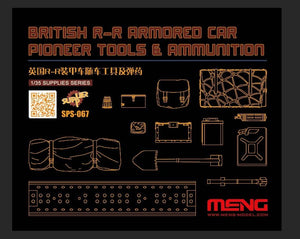 Maquette Meng SPS-067 Voiture blindée RR britannique Outils et munitions de pionnier 1/35