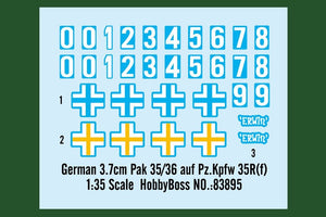 Hobby Boss 83895 allemand 3,7 cm Pak 35/36 auf Pz.Kpfw 35R(f) 1/35 – image 2