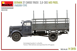 Miniart 35449 Camion cargo allemand 3T 3.6-36S MID PROD. PMQ600-TYPE 1/35 – image 8