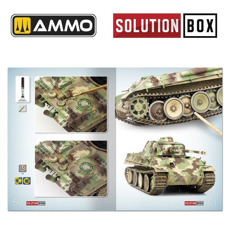 Ammo of Mig 6529 SOLUTION BOOK 23 - Comment peindre les véhicules allemands de fin de guerre de la Seconde Guerre mondiale (Livre multilingue)  – immagine 3