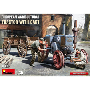 Mini Art 38055 Tracteur agricole européen avec remorque 1/35
