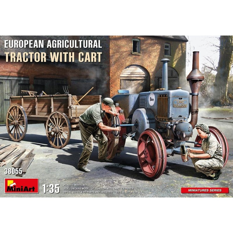 Mini Art 38055 Tracteur agricole européen avec remorque 1/35