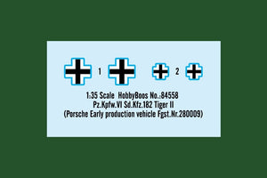 Hobby Boss 84558 Pz.Kpfw.VI Sd.Kfz.182 Tiger II Porsche Véhicule de première production Fgst.Nr.280009 1/35 – imagen 4