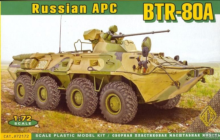 ACE 72172 BTR-80A Véhicule blindé de transport de troupes russe (1/72)