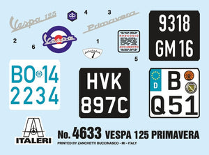 Italeri 4633 VESPA 125 PRIMAVERA 1/9 – image 4