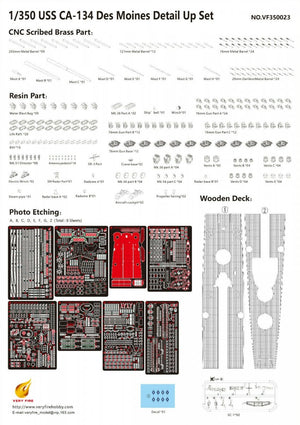 Kit de super détails Very Fire VF350023 USS Des Moines CA-134 1/350 – Bild 2