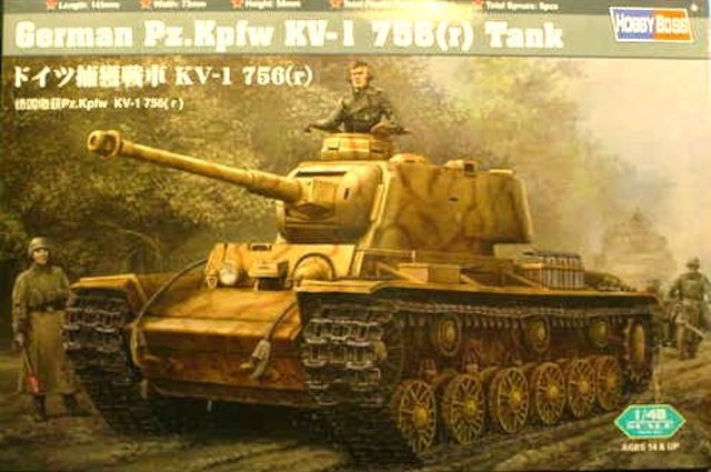 Hobby Boss 84818 Pz.Kpfw KV-1 756 allemand (1/48)
