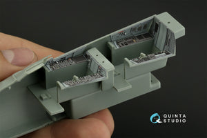 Intérieur coloré imprimé en 3D pour F-15D (Quinta Studio QD48415) sur papier décalcomanie (Academy) à l&amp;#39;échelle 1/48 – Bild 11