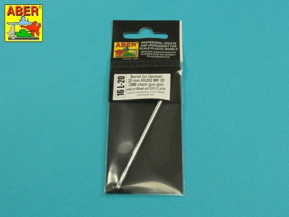 Canon Aber AB16L-20 16 L-20 pour canon allemand de 20 mm Rh202 MK 20 DM6 à l&amp;#39;échelle 1/16