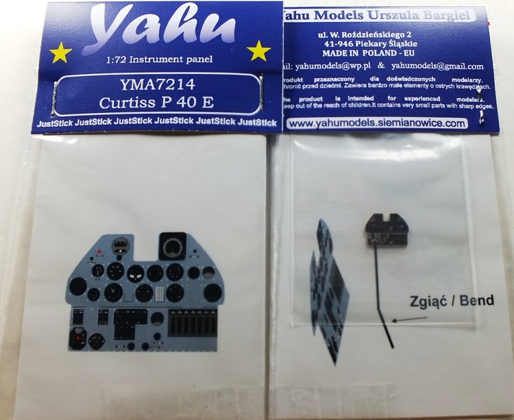 Yahu YMA7214 P-40 E (modèle AZ) 1/72