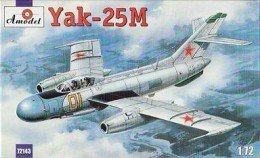 Modèle A 72143 Yakovlev Yak-25 Chasseur à réaction soviétique (Code OTAN Flashlight-A / Mandrake 1/72)