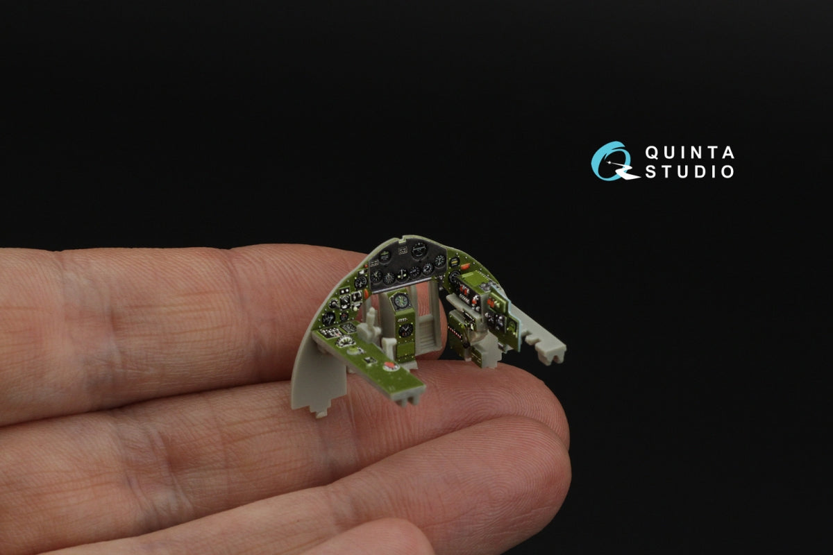 Quinta Studio QD48627 FM-2 Wildcat 3D-Printed &amp; coloured Interior on decal paper (Hobby Boss) 1/48