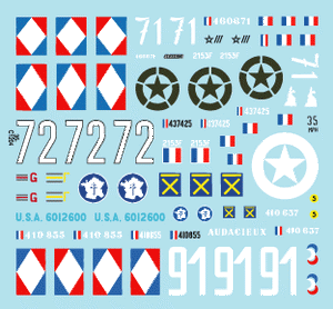 Star Decals 35-C1204 Voiture de reconnaissance française M3A1 blanche 1/35 – image 2