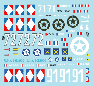 Star Decals 35-C1204 Voiture de reconnaissance française M3A1 blanche 1/35 – image 2