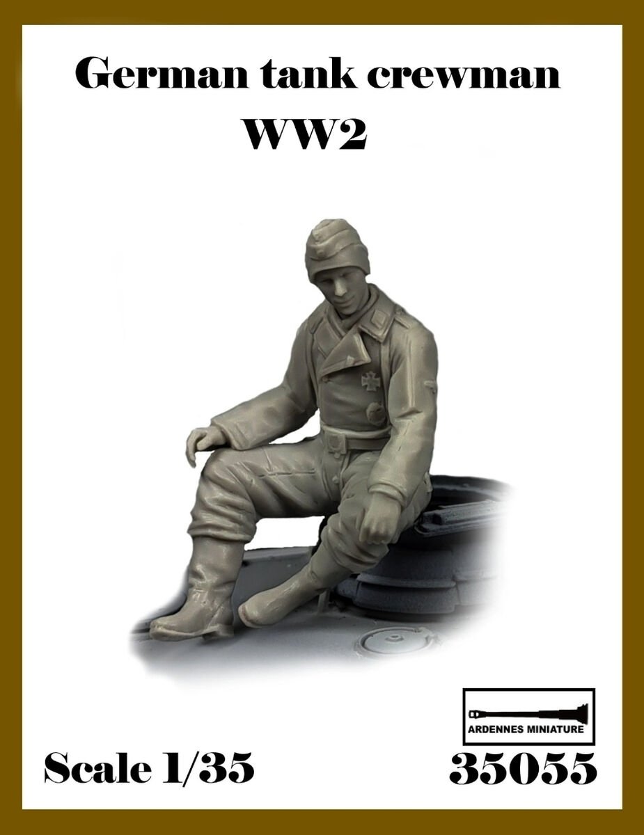 Ardennes Miniature 35055 Membre d&amp;#39;équipage de char allemand Seconde Guerre mondiale - Version 2 1/35