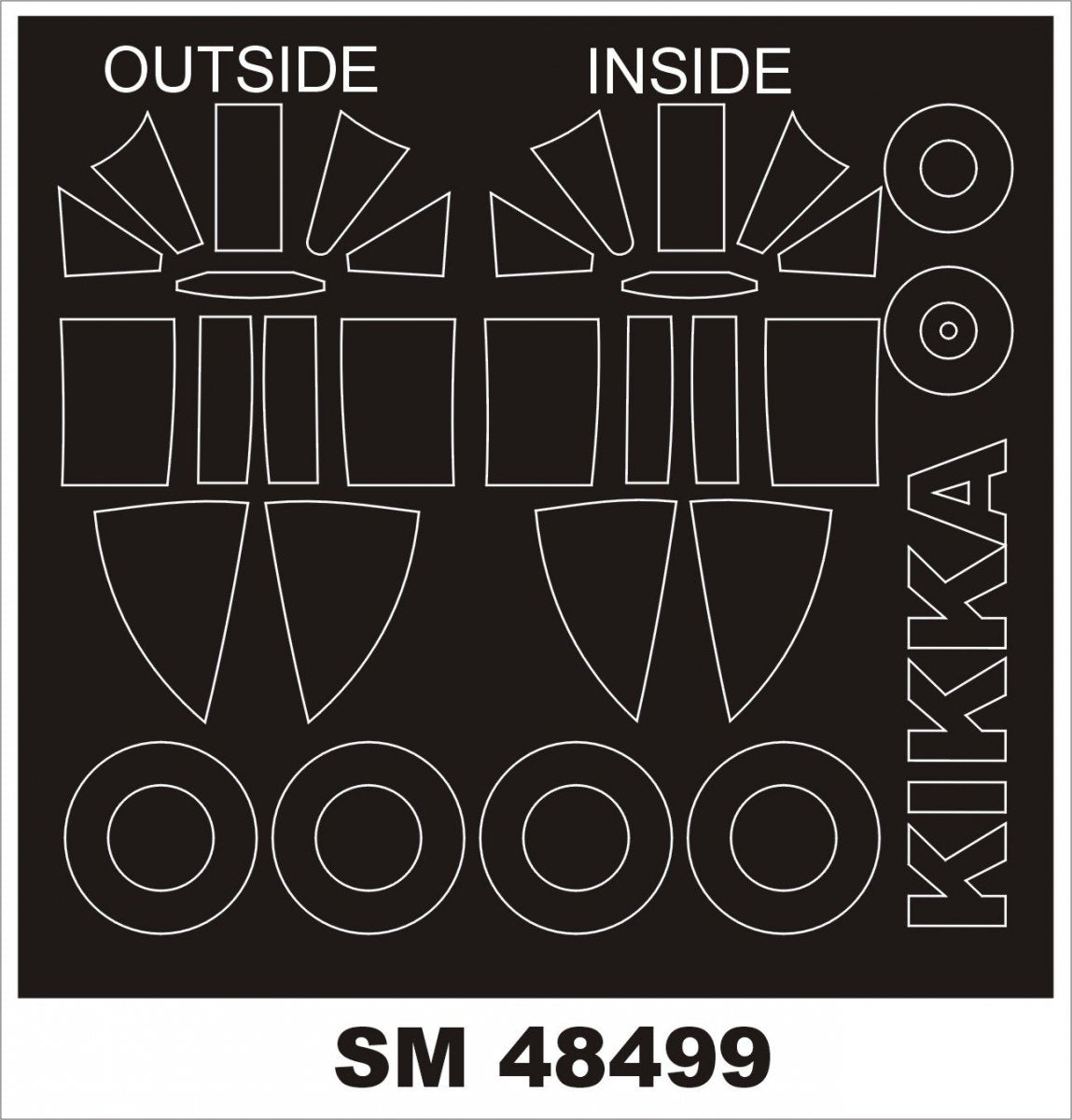 Montex SM48499 MOULES FINS SHISEI KIKKA 1/48