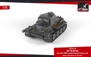 Armory Models 72210 VK 36.01(H) Char lourd expérimental allemand de la Seconde Guerre mondiale, échelle 1/72 – image 6