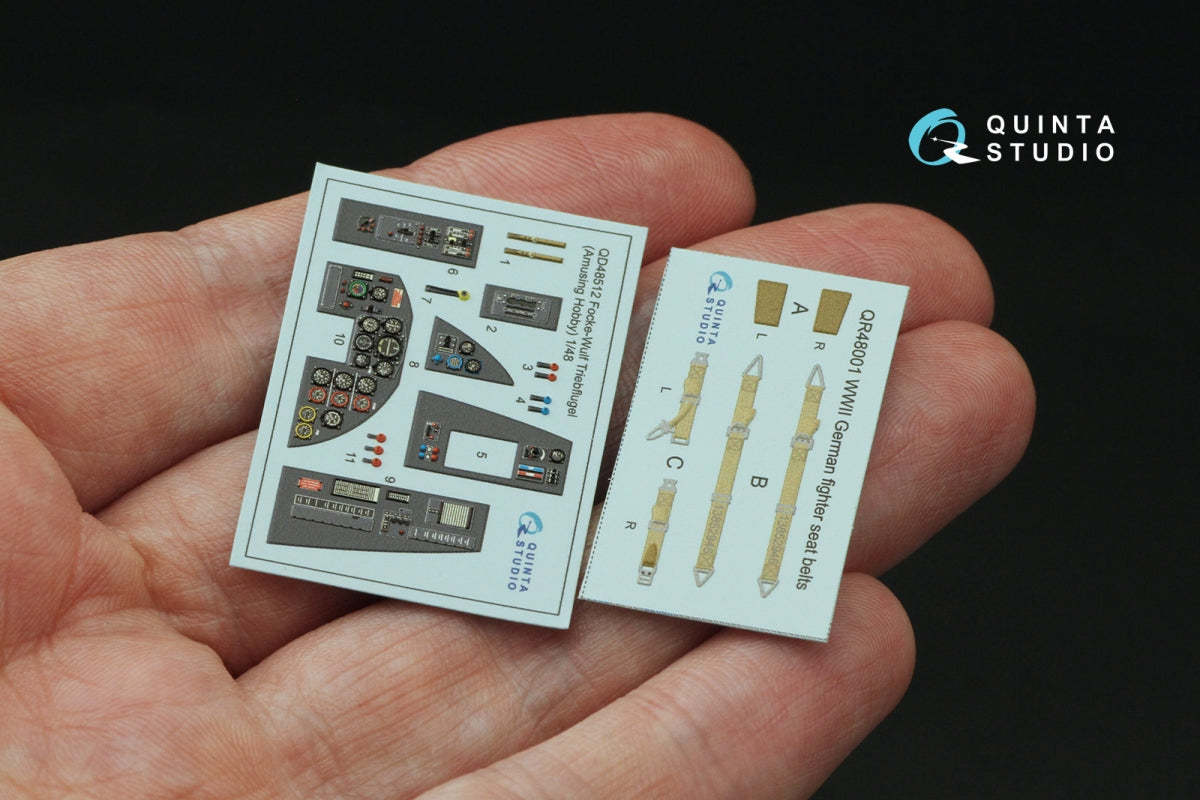 Intérieur coloré imprimé en 3D sur papier décalcomanie Quinta Studio QD48512 FW Triebflugel (loisir amusant) 1/48 – immagine 3