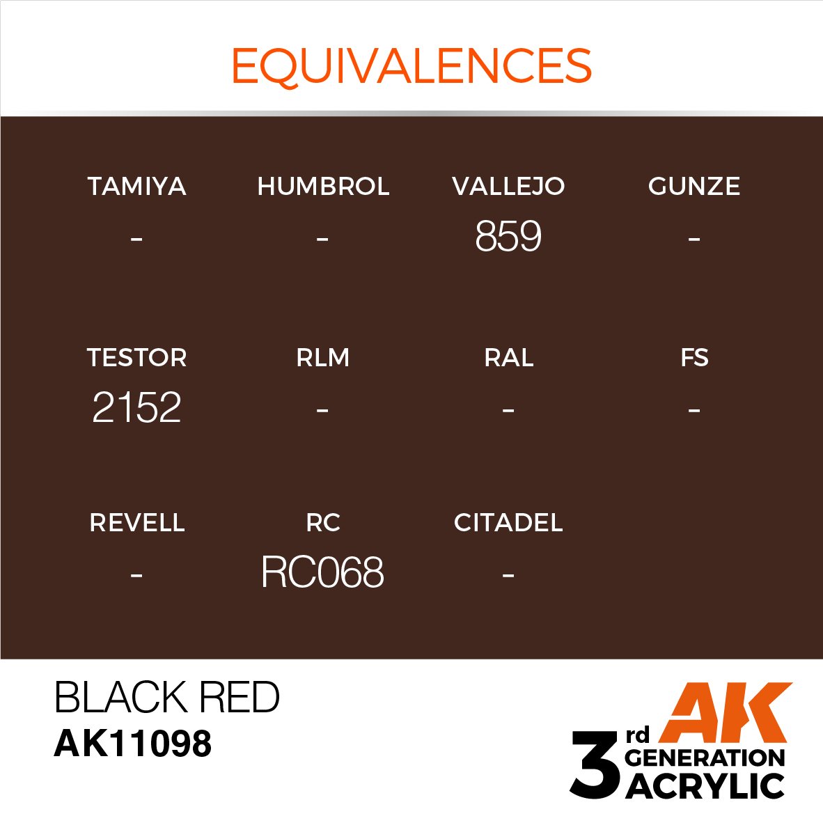 AK Interactive AK11098 NOIR ROUGE – STANDARD 17 ml – imagen 3