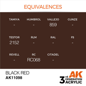 AK Interactive AK11098 NOIR ROUGE – STANDARD 17 ml – imagen 3