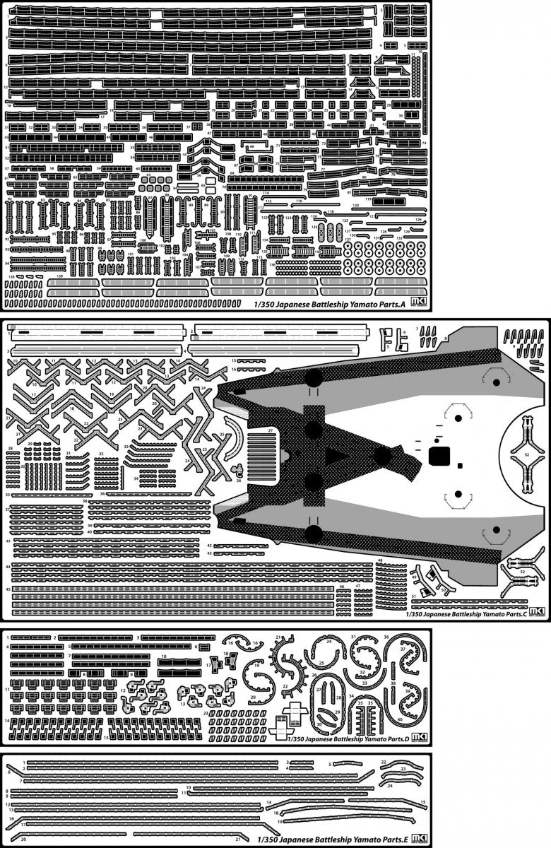 MK1 Design MD-35024 New Yamato Super Detail 1/350 – zdjęcie 2