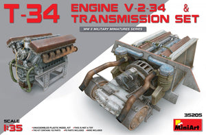 Miniart 35205 T-34 Moteur V-2-34 et ENSEMBLE DE TRANSMISSION (1/35)