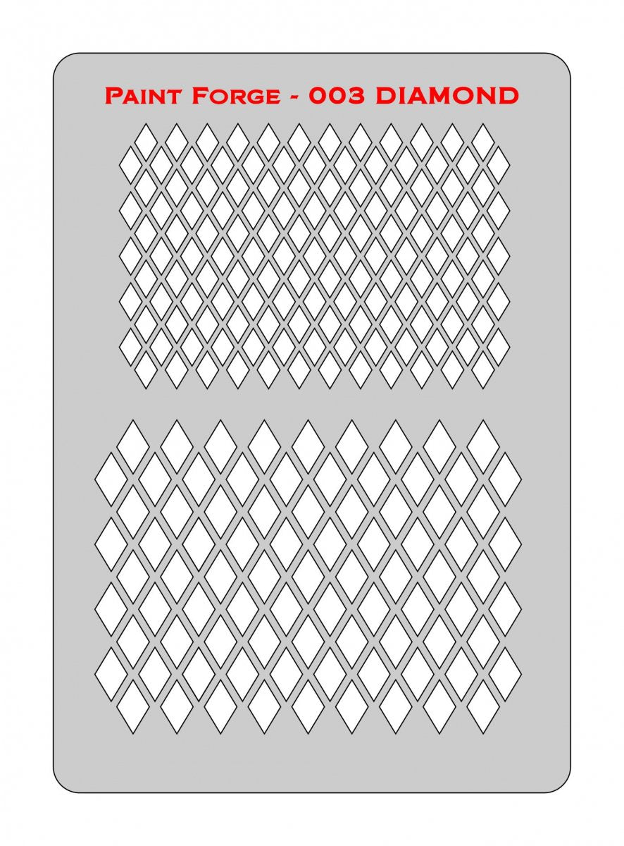 Pochoir Paint Forge PFST003L - Diamants