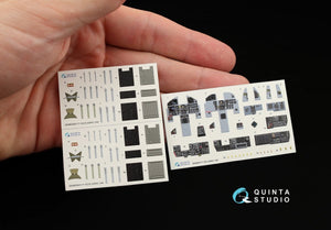 Intérieur imprimé en 3D et coloré sur papier décalcomanie Quinta Studio QD48041 F-15D (pour kit GWH) 1/48 – image 8