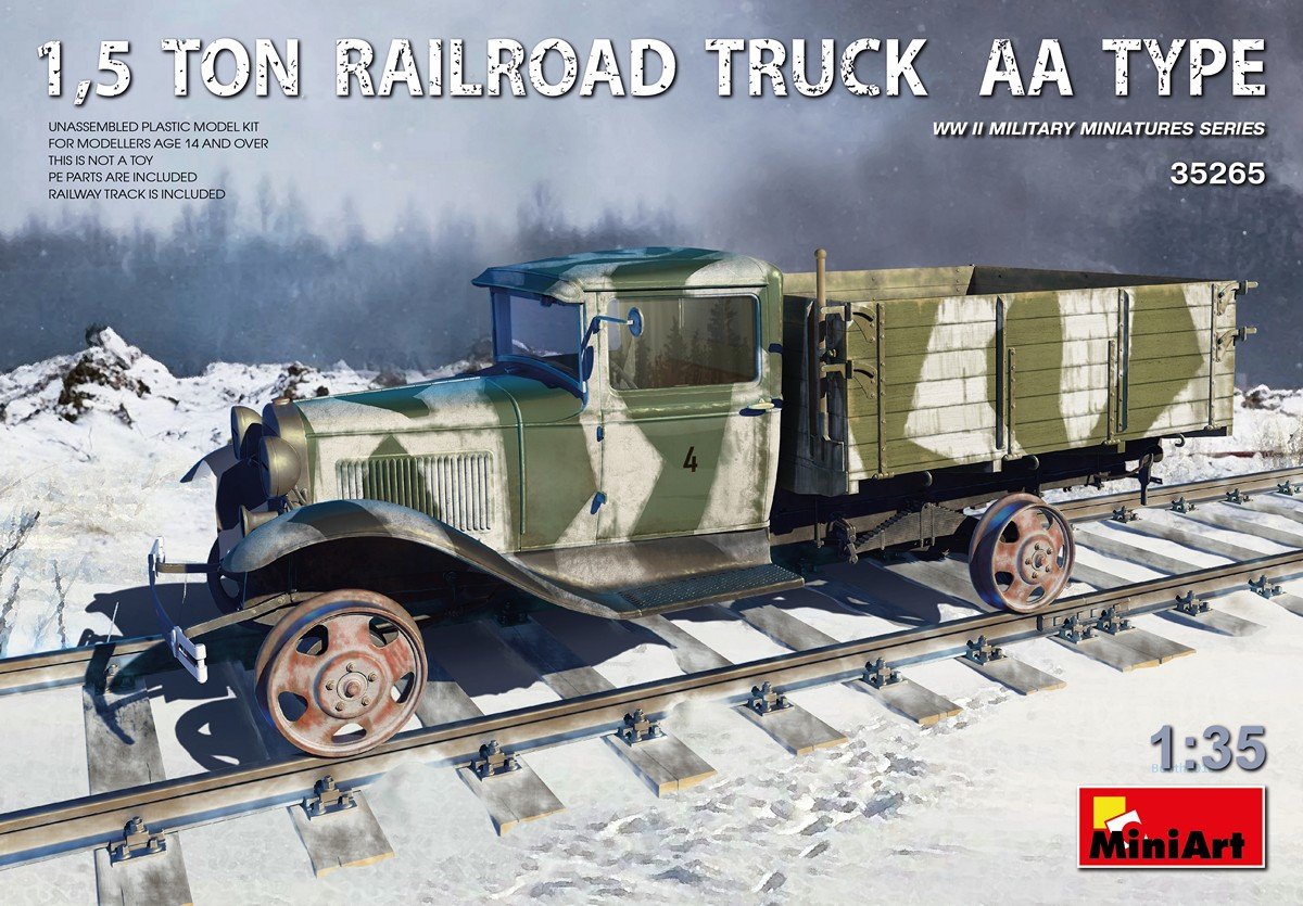 MiniArt 35265 CAMION FERROVIAIRE 1,5 TONNE TYPE AA (1/35)