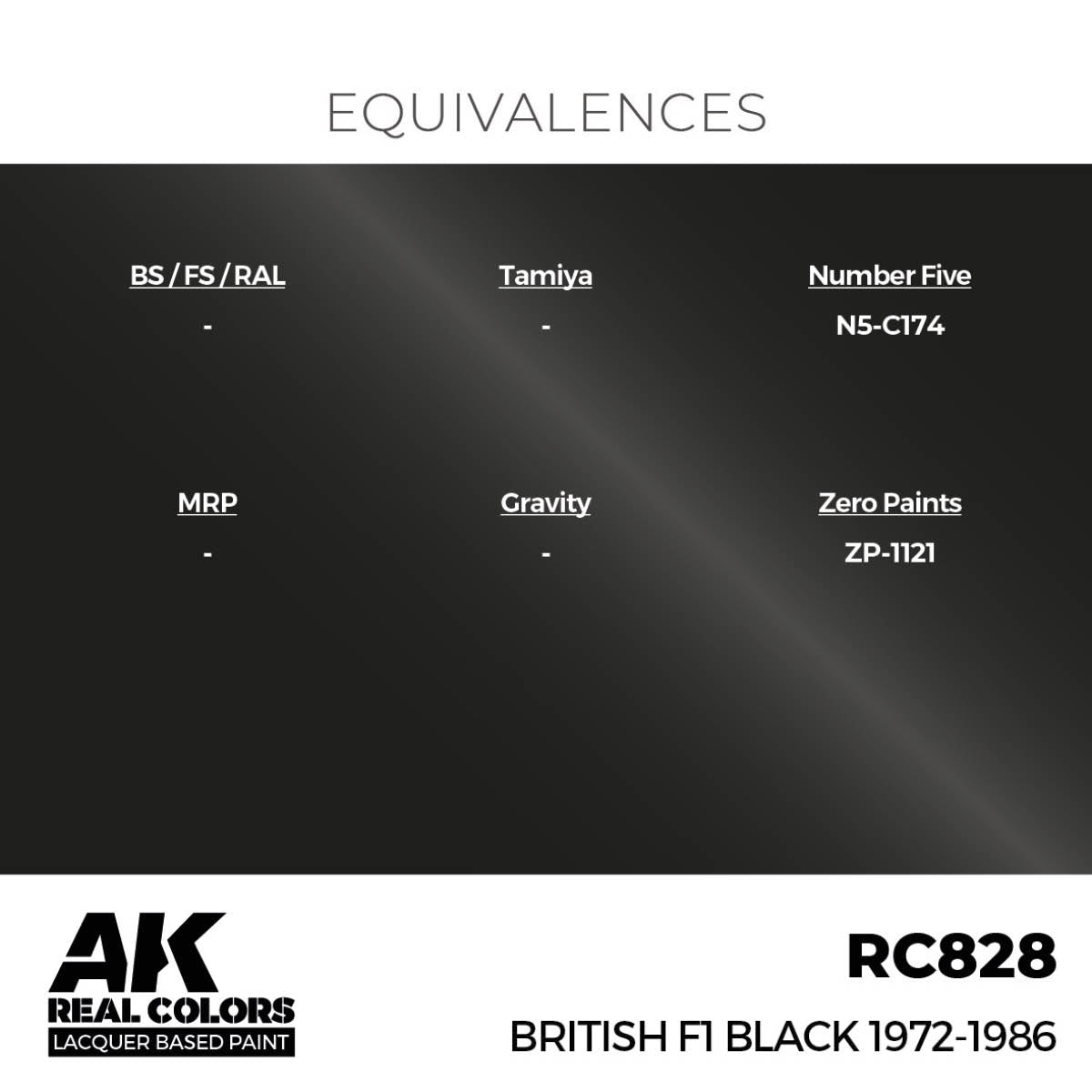 AK Interactive RC828 British F1 Noir 1972-1986 17 ml – image 3