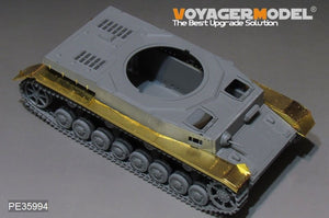 Maquette Voyager PE35994 Garde-boues pour char allemand Pz.Kpfw.IV Ausf.FH de la Seconde Guerre mondiale, modèle Border 35001, échelle 1/35 – imagen 5