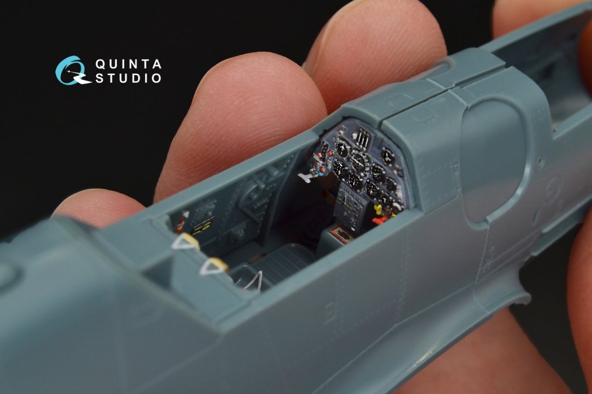 Quinta Studio QD48095 Bf 109G-14 3D-Printed &amp;amp; coloured Interior on decal paper (for Eduard kit) 1/48 – zdjęcie 8