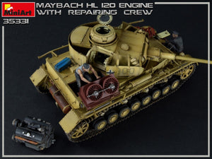Miniart 35331 Moteur Maybach HL 120 pour chars Panzer III/IV avec équipe de réparation 1/35 – image 14