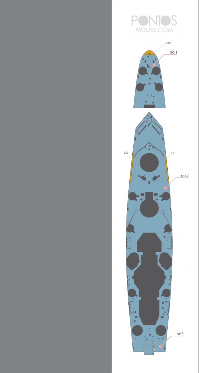 Pontos 35022WD1 Ensemble de pont en bois Richelieu de la Marine française (1/350) – Bild 3