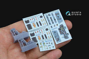 Quinta Studio QD+72117 Su-24MR Intérieur coloré imprimé en 3D sur papier décalcomanie (Zvezda) (avec pièce en résine imprimée en 3D) 1/72 – immagine 3