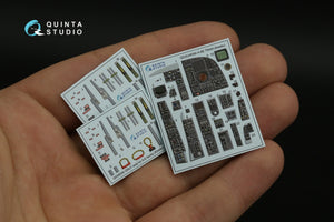 Intérieur imprimé en 3D et coloré sur papier décalcomanie Quinta Studio QD48394 A-6E TRAM (Kinetic) 1/48  – image 4