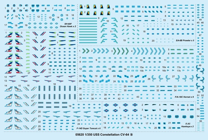 Trumpeter 05620 USS Constellation CV-64 1/350 – Bild 5