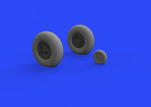 Roues Eduard 632127 Spitfire Mk. IX à 5 rayons avec pneu lisse TAMIYA 1/32 – immagine 2