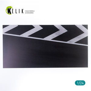 KELIK KS24001 SOCLE DE CIRCUIT ROUTE EN ASPHALTE - ACRYLIQUE 3 MM (180 X 357 MM) 1/24 – image 2