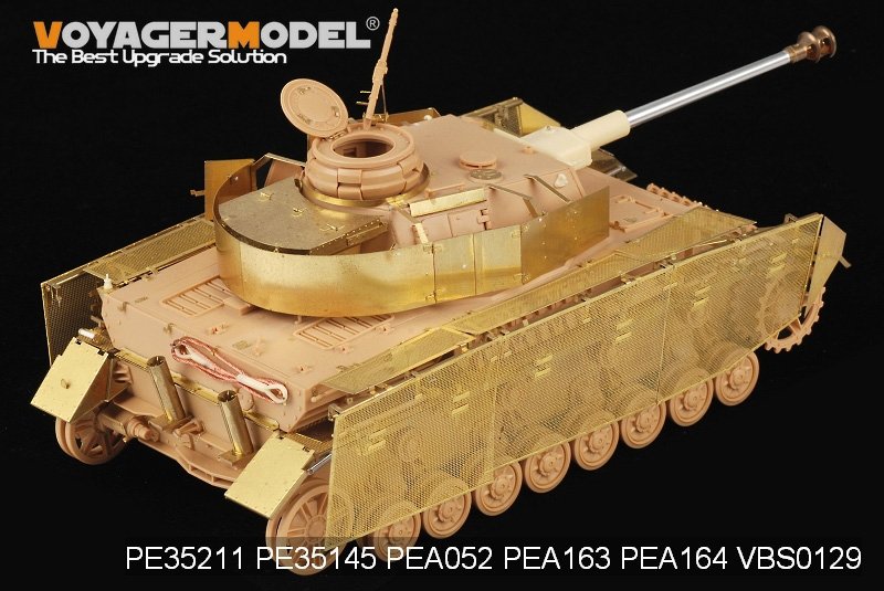 Voyager modèle PEA164 Panzer.IV allemand de la Seconde Guerre mondiale Ausf.J &amp;quot;Thoma Shields&amp;quot; grillage schürzen (pour tous) 1/35 – immagine 5