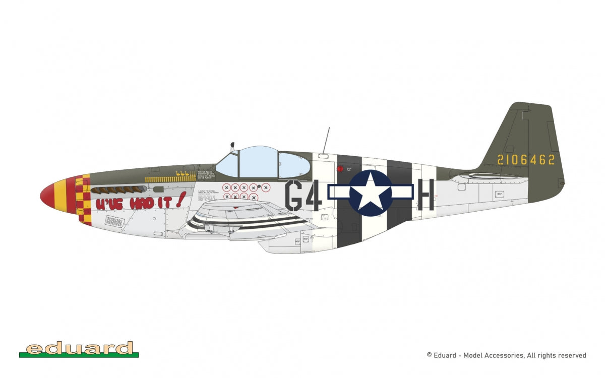 Eduard 82176 P-51B Mustang Malcolm Hood Veropy - Édition ProfiPACK 1/48 – image 5