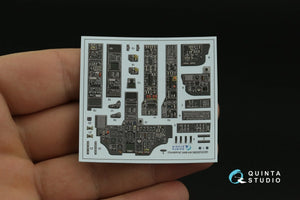 Intérieur imprimé en 3D et coloré sur papier décalcomanie Quinta Studio QDS-35090 AH-64A (Academy) (Petite version) 1/35 – Bild 9