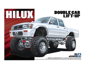 Aoshima 05097 HILUX PICKUP DOUBLE CABINE RELEVÉE &amp;#39;94 (TOYOTA) 1/24