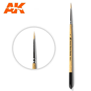 Brosse Kolinsky sibérienne AKSK-1 PREMIUM AK Interactive – 1