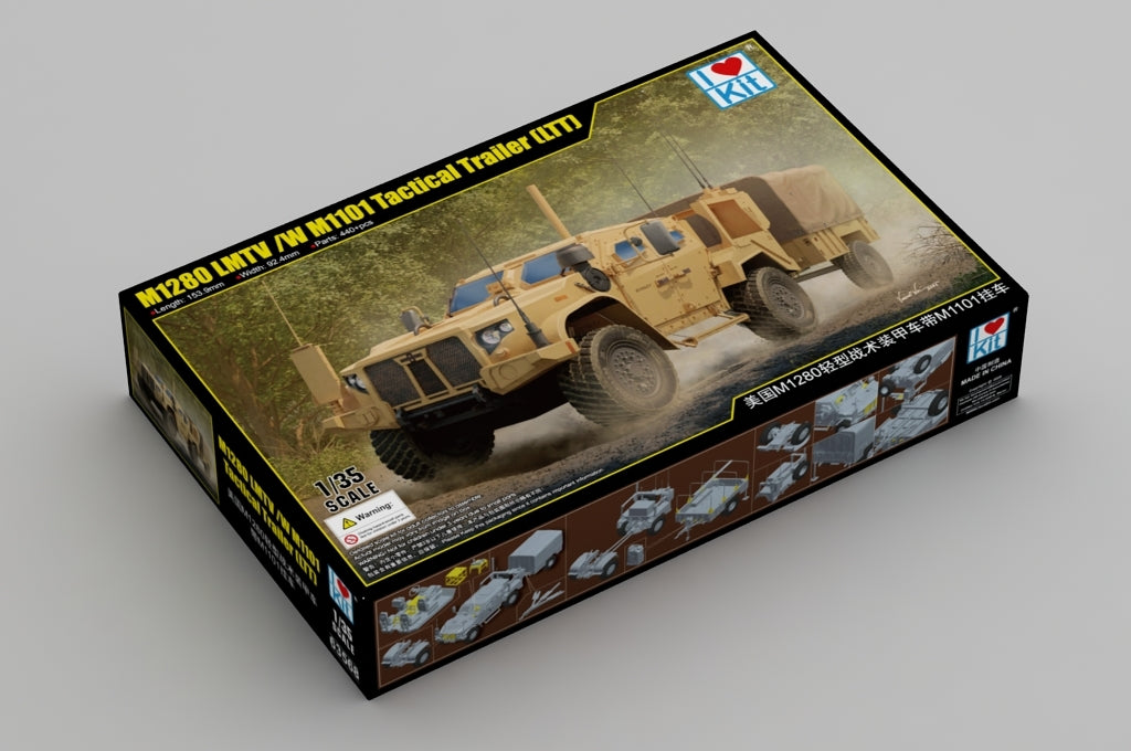 J&amp;#39;adore le kit 63568 M1280 LMTV avec remorque tactique M1101 (LTT) au 1/35 – imagen 2
